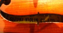 【#10951】　鈴木　バイオリン　No.17　1963年製　弓　ハードケース付　スズキ　弦楽器　動作未確認　レトロ　楽器_画像10