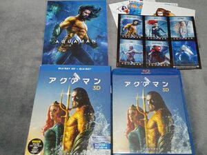 3D & 2D Blu-ray 2枚組　アクアマン　アウターケースブックレットステッカー付　国内正規品 DCコミックス　pko出品