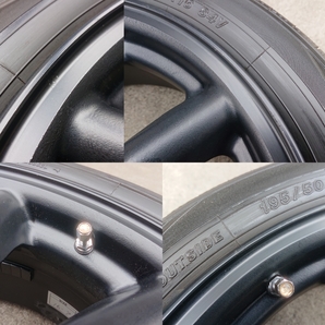 希少!RS watanabe ワタナベ エイトスポーク 16インチ 7J OFF+48 4H PCD100 F8Fタイプ 195/50R16 4本 アクア ヤリス フィット スイフト等の画像7