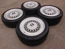 希少！絶版！BBS RS RS264/RS265 17インチ 7J OFF+45/8J OFF+50 5H PCD114.3 ハブ径 60㎜ トヨタ 4本セット リバレルベース リペア 補修_画像2