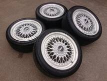 希少！絶版！BBS RS RS264/RS265 17インチ 7J OFF+45/8J OFF+50 5H PCD114.3 ハブ径 60㎜ トヨタ 4本セット リバレルベース リペア 補修_画像9