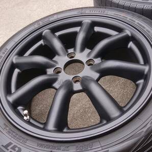 希少!RS watanabe ワタナベ エイトスポーク 16インチ 7J OFF+48 4H PCD100 F8Fタイプ 195/50R16 4本 アクア ヤリス フィット スイフト等の画像3