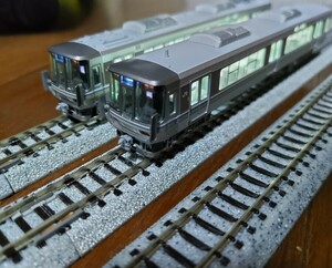 【新品・未使用！全車両室内灯付き！】 TOMIX 98391 JR西日本 223系2000番台 近郊型電車 ( 新快速 ) 4両セット（転落防止幌 取り付け後） 