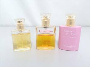 【美品】Christian Dior クリスチャンディオール 香水 3点セット/ディオリッシモ/リリーディオール/フォーエヴァーアンドエヴァー/LNK16