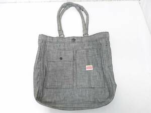 【美品】PORTER ポーター リバース リバーシブル トートバッグ/吉田カバン/グレー/約39.5×35.5×9cm/キャンバス/04OM032805-8 