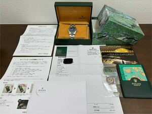 ロレックス ROLEX エクスプローラー1 14270 A番 cal.3000 ブラック オイスターブレス ルミノバ 腕時計 メンズ 自動巻 OH済み