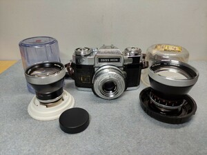  ZEISS IKON ツァイス・イコン Contaflex S matic Carl Zeiss Tessar 2.8/50 その他レンズ付き ジャンク扱い