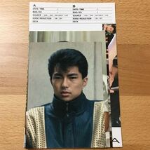 仲村トオル 生写真 カセットテープのインデックス カード 90年代_画像6