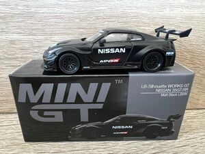 MINI GT 1/64 LB-Silhouette WORKS GT 日産 35GT-RR マットブラック (右ハンドル)