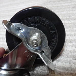 HAMMER CASTERS ハンマー キャスター  425E 75mm 自在 ストッパー付き ４個セット 中古現状渡しの画像2