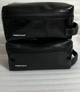  hard-to-find [ new goods unused ]FREITAG F36 WAYNE # all black # 2 piece freitag way n pouch case 