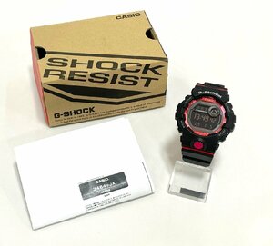 ☆美品　稼働品　CASIO　G-SHOCK　カシオ　Gショック　GBD - 800　ブラック × レッド　デジタル　メンズ 腕時計　箱 付き　
