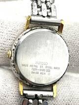 【電池切れ】SEIKO　セイコー　7321-0120　クォーツ腕時計　ゴールド文字盤　レディース_画像2