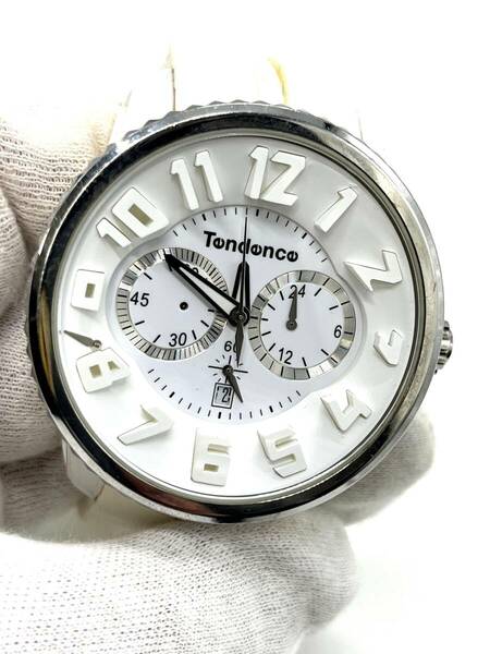 【電池切れ　針取れ有り】TENDENCE　テンデンス　ガリバー ラウンド ホワイト　GULLIVER ROUND RAINBOW ユニセックス 腕時計　クォーツ