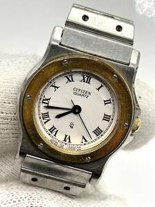 【電池切れ】CITIZEN　シチズン　1100-106814 クォーツ腕時計　レディース　ラウンドフェイス