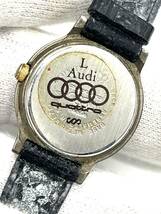 【電池切れ】AUDI アウディ　レディース　クォーツ腕時計　黒文字盤　 ケース幅：2.4　_画像2
