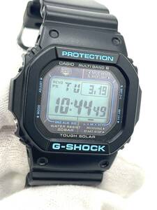 【極美品】CASIO カシオ　G-SHOCK ジーショック GW-M5610BA-1 腕時計 タフソーラー 電波時計 デジタル ステンレススチール メンズ