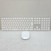 【中古】★送料無料★ Apple Magic Keyboard テンキー有日本語マジックキーボードA1843 マジックマウス2 A1657 セット 082_画像1