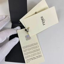 A364/【中古品】FENDI リング フェンディ 袋 紙袋 箱付き ブランド ファッション タグあり ルテニウム フォーエバーリング FF スクエア_画像9