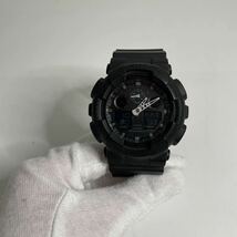 A3136【中古品】CASIO G-SHOCK 腕時計 ブラック カシオ Gショック ジーショック GA-100MB デジアナミリタリー 動作品　ステンレススチール_画像1