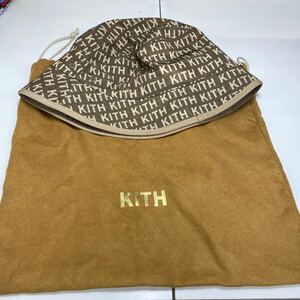 A3【中古品】KITH 帽子 バケットハット キャップ キャスケット ハット ファッション　アパレル　布袋つき　100%ポリエステル