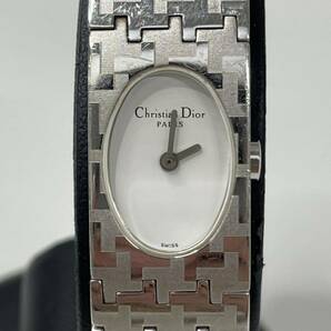 U0390/【中古品】Dior ディオール ミスディオール 腕時計 D70-100 クォーツ ステンレス 白文字盤 バングル レディース ファッション時計の画像2