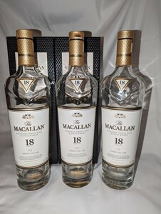 マッカラン 18年 空瓶 ３ 箱付２ MACALLAN スコッチウイスキー サントリー