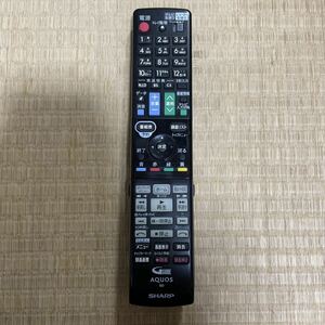 動作確認済み【SHARP】◆AQUOS◆ GB113PA BD TV テレビリモコン シャープ アクオス 中古品