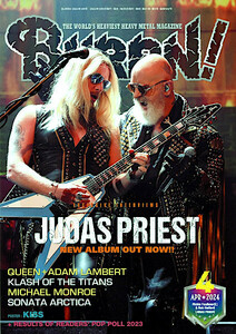  最新 ★ BURRN!／バーン ★ 2024年 4月号 JUDAS PRIEST／EUROPE・SAXON・KISS・QUEEN+ADAM LAMBERT・MICHAEL MONROE・PARADOXX