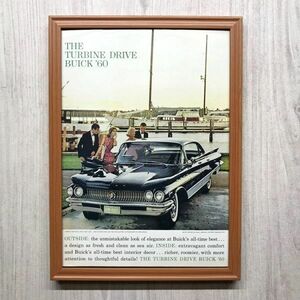 ◆即決◆1960年(昭和35年) BUICK ビュイック リビエラ セダン【B4-1305】アメリカ ビンテージ雑誌広告【B4額装品】当時物本物広告★同梱可