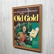 ◆即決◆1949年(昭和24年) OLD GOLD オールド ゴールド タバコ【B4-6546】アメリカ ビンテージ雑誌広告【B4額装品】当時本物広告★同梱可_画像3