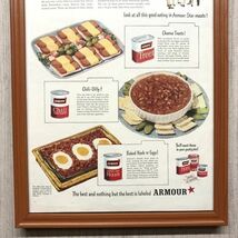 ■即決◆1947年(昭和22年) ARMOUR [Treet][Chili][Hash]ミート缶詰【B4-7560】アメリカ ビンテージ雑誌広告【B4額装品】当時物本物★同梱可_画像5