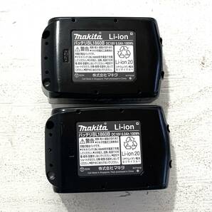 【中古品/80】makita バッテリー2個 充電器 ケースのセット 美品 本体/取扱説明書欠品 の画像2