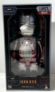 【未開封/60】アメコミ フィギュア Happyくじ BE@RBRICK ベアブリック IRON MAN Mark5 アイアンマン ラストワン賞