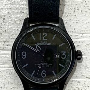 【中古/ゆうパケット3cm】TIMEX EXPEDITION タイメックス エクスペディション INDIGLO クォーツ 腕時計 ミリタリー 不動 ジャンクの画像5