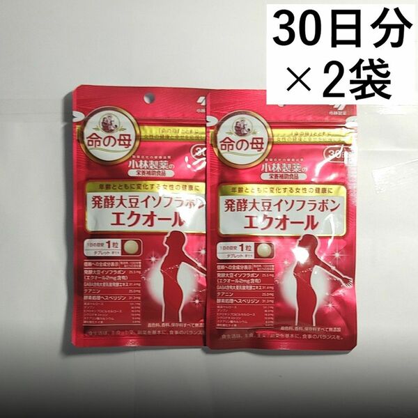 小林製薬 大豆イソフラボン エクオール 30日分×2袋