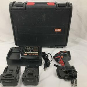 MAX インパクトドライバー PJ-ID153B-B2C/1850A レッド マックス 工具 建築 赤 バッテリー2個 充電器ケース付き