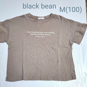 black bean M 100size 半袖 Tシャツ 韓国ブランド服 子供服 保育園着 