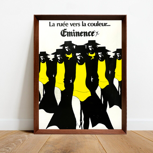 ルネ・グリュオー Gminence 広告 ポスター 1960年代 フランス ヴィンテージ 【額付】 02