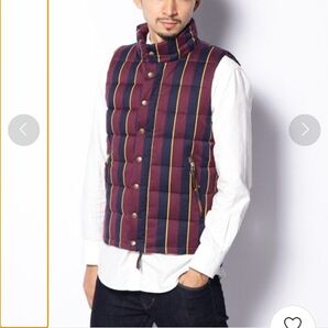 ダウンベスト MEN'S MELROSE ストライプ