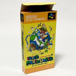 スーパーファミコン スーパーマリオワールド 箱説付き 痛みあり 任天堂 Nintendo Super Famicom Super Mario World CIB Testedの画像2