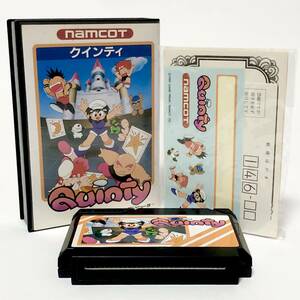 ファミコン クインティ 箱説付き 痛みあり 動作確認済み ナムコ ナムコット Nintendo Famicom Quinty CIB Tested Namco Namcot
