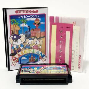 ファミコン マッピーランド 箱説付き 痛みあり 動作確認済み ナムコ ナムコット Nintendo Famicom Mappy Land CIB Tested Namco Namcot