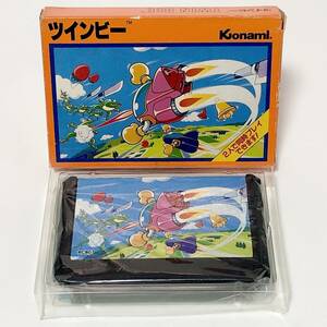 ファミコン ツインビー 箱説付き 痛みあり 動作確認済み コナミ レトロゲーム Nintendo Famicom Twin Bee CIB Tested Konami 