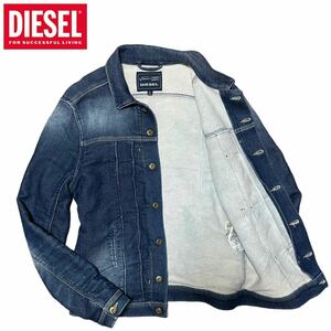 DIESEL スウェット デニムジャケット Lサイズ 極上ストレッチ ディーゼル ジョグジーンズ Gジャン ジージャン juzicon レザータグ