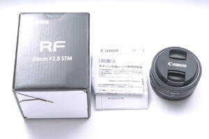 3月8日購入 メーカー保証 新品同様 Canon RF28mm F2.8 STM