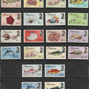 モーリシャス島４３ 1960年～1970年（未使用 通常 海洋生物 大阪EXPO  2セット）２０種の画像1