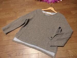 【MAYSON GREY】茶系ニットカットソー長袖2M★新品♪