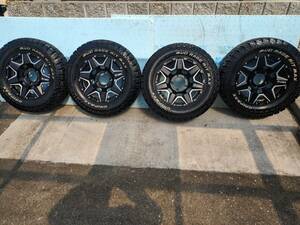 ★中古ホイル&タイヤ　CLIMATE SWATT 16 5H139.7 6J-5 ホワイトレター R/T 215/70R16 シエラ JB74 、ジムニー JB64 (オーバフェンダー)etc