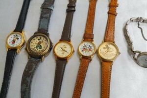 F108 ディズニー/Disney ミッキー ミニー 腕時計 クォーツ アクセサリー 大量 セット まとめて おまとめ まとめ売り ジャンク品含む